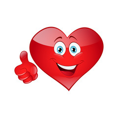 Smiley thumb up heart