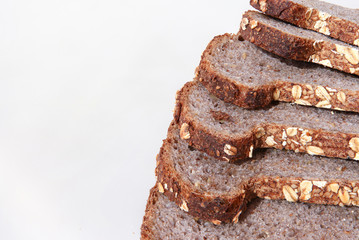 Whole wheat bread with grains and nuts