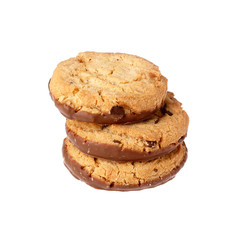 Fototapeta na wymiar Stack of three cookies