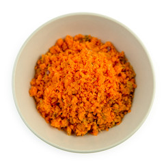 Carrot and apple juicing pulp