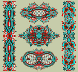 ornamental floral adornment, vector illustration