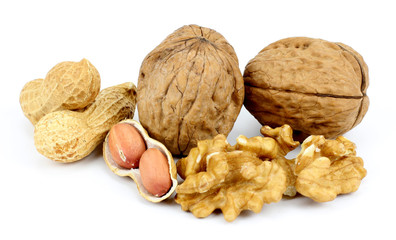 walnuts and peanuts