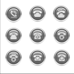 Contact Icons isolated on white