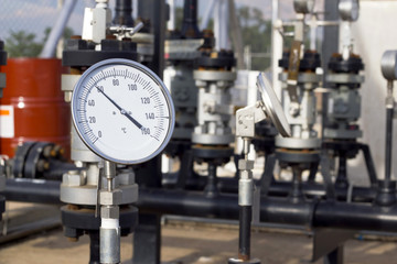 instrument equipment at petrochemical plant