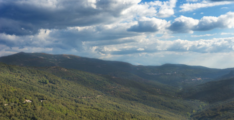 Sardegna, panorama della Barbagia di Belvì