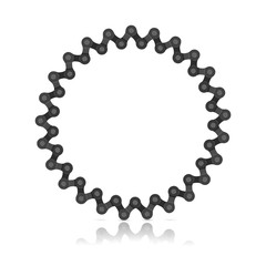 Asterisk from a bicycle chain.