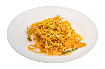 Fried noodles with vegetables