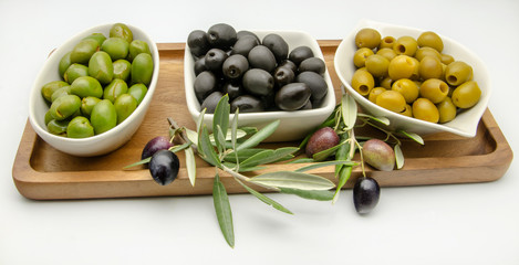 Aceitunas recien cosechadas