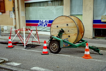 installation de la fibre optique