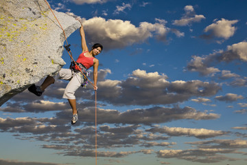 Climber on the edge.