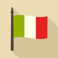 Italian flag vector icon