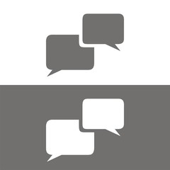 Fototapeta premium Icono comunicación BN