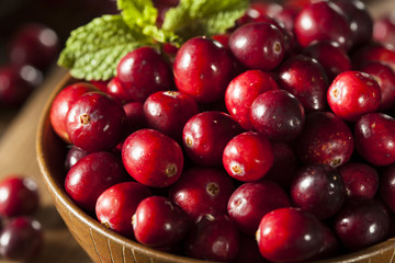 Raw Organic Red Cranberries