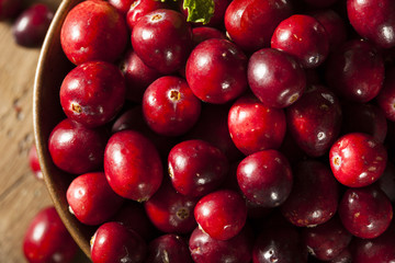 Raw Organic Red Cranberries