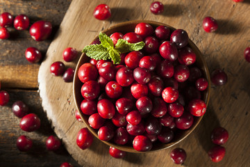 Raw Organic Red Cranberries