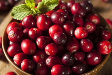 Raw Organic Red Cranberries