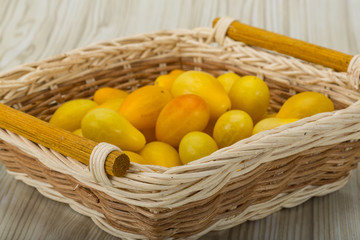 Yellow cherry tomatoes