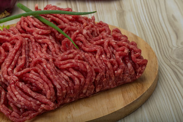 Raw minced beef