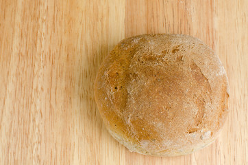 handmade bread, homemade, close-up on wood