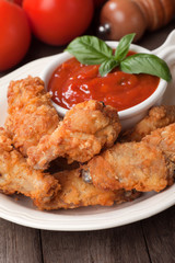 Southern fried chicken wings