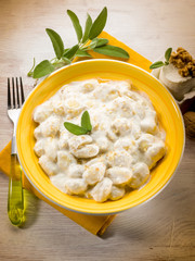 gnocchi with ricotta and nuts