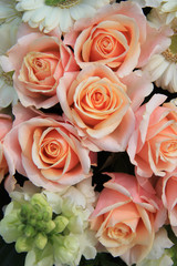 Roses and gerberas wedding flowers