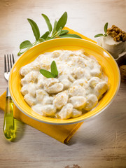gnocchi with ricotta and nuts