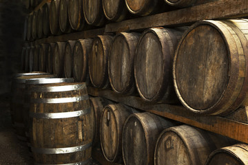 Wine barrels