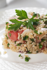 Tabbouleh with bulgur salad