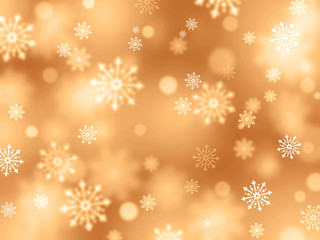 golden snowflakes background