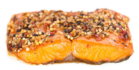 Smoked Salmon (over white)