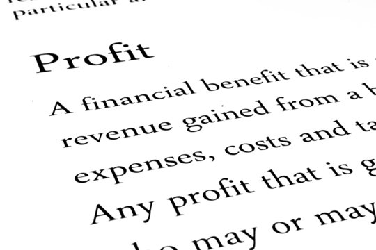 Definition of the word Profit