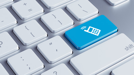 Fototapeta premium Keyboard Contact Icon