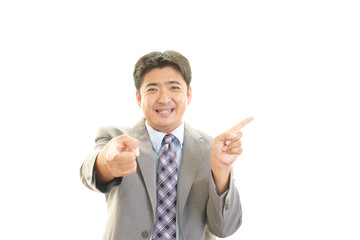 笑顔のビジネスマン