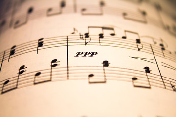 sepia sheet music