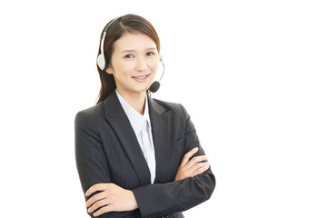 笑顔のオペレーター