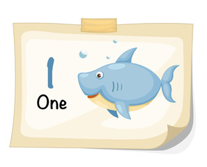 number one shark vector