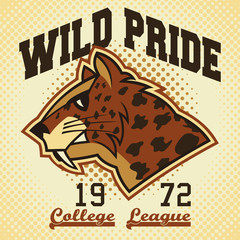 Naklejka premium Wild pride sports mascot
