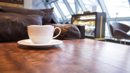 Coffee shop cafe Interior with table