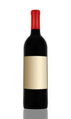 red wine and a bottle