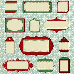 Retro Holiday Labels and Tags © Giraphics