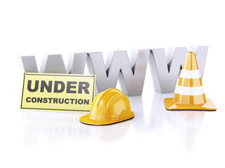 Website under construction concept. 3d illustration