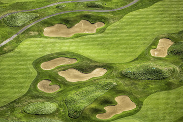 Aerial view of golf course - 71927963