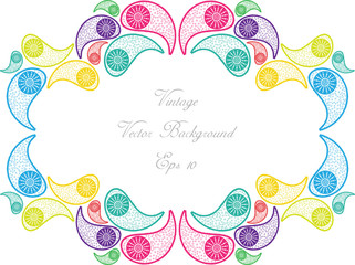 color vector paisley ornaments