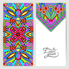 decorative label card for vintage design, ethnic pattern, antiqu