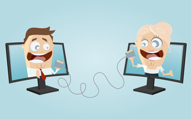 telefonieren VoIP business team