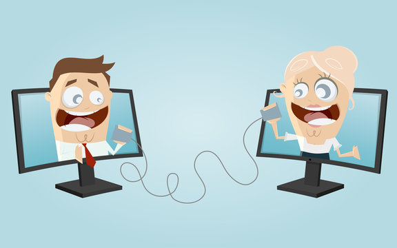 telefonieren VoIP business team