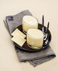 white chocolate mousse