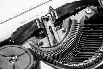 Old typewriter - Happy new year 2015