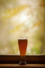 Autumn beer glass